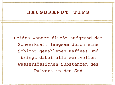 Hausbrandt Tips Chemex