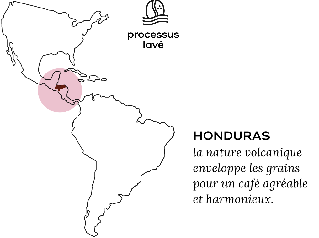 Carte de l'Amérique centrale en rouge